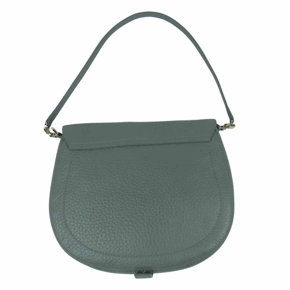 Furla フルラ 2way ショルダー ストラップ ハンド バッグ レザー イタリア製 グレー系【中古】
