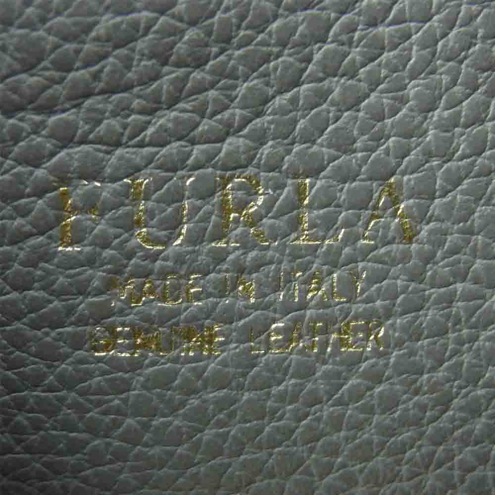 Furla フルラ 2way ショルダー ストラップ ハンド バッグ レザー イタリア製 グレー系【中古】