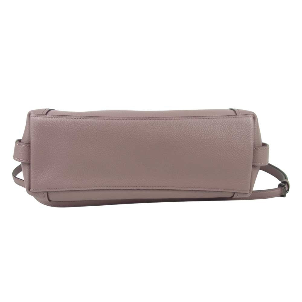 COACH コーチ E1780-57124 イーディー 28 ポリッシュド ペブルレザー ショルダー バッグ ピンク系【美品】【中古】