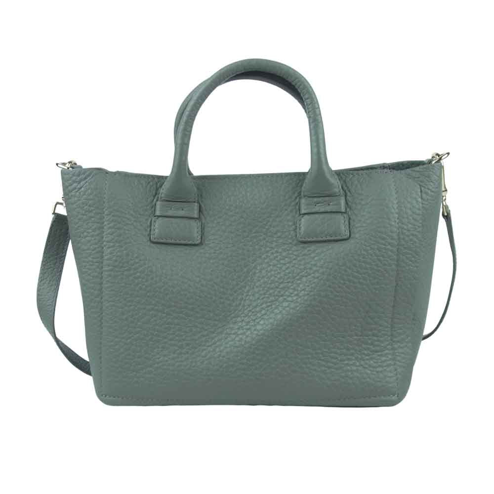 Furla フルラ 2way ショルダー バッグ レザー イタリア製 グレー系【中古】