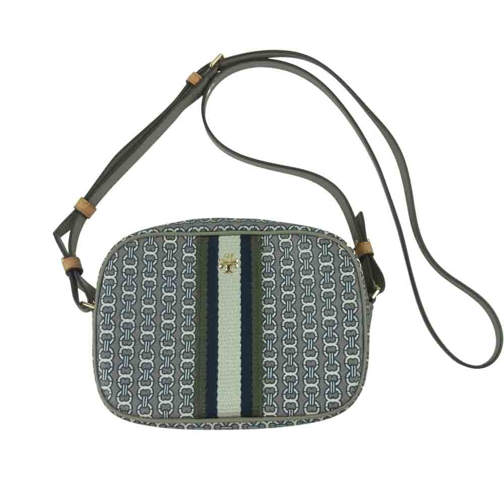Tory Burch トリーバーチ 57743 GRAY HERON GEMINI LINK グレー ヘロン ジェミニ リンク ショルダー バッグ グレー系【中古】