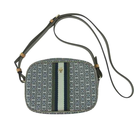 Tory Burch トリーバーチ 57743 GRAY HERON GEMINI LINK グレー ヘロン ジェミニ リンク ショルダー バッグ グレー系【中古】