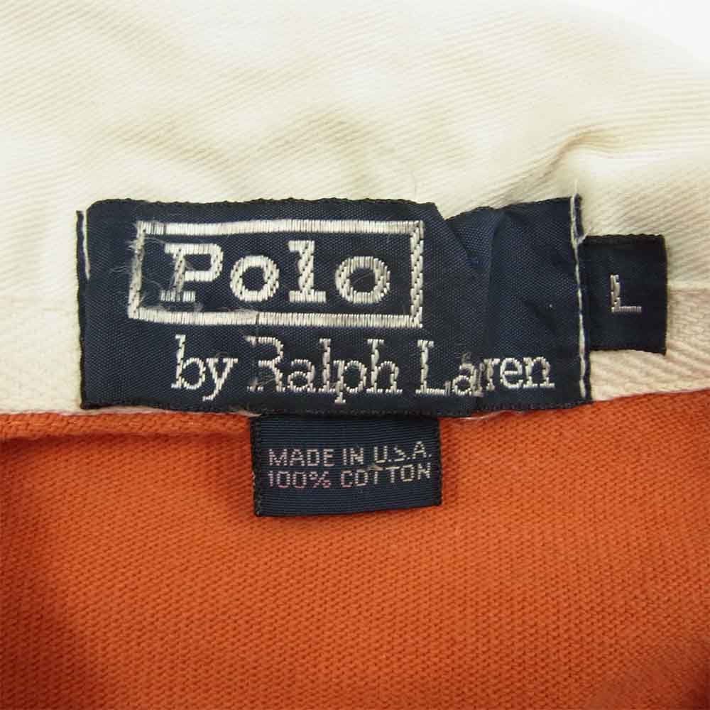 【希少】USA 製　ポロラルフローレン ラガーシャツ　MADE IN USA POLO RALPH LAUREN ポロ・ラルフローレン ヴィンテージ USA製 90s 半袖