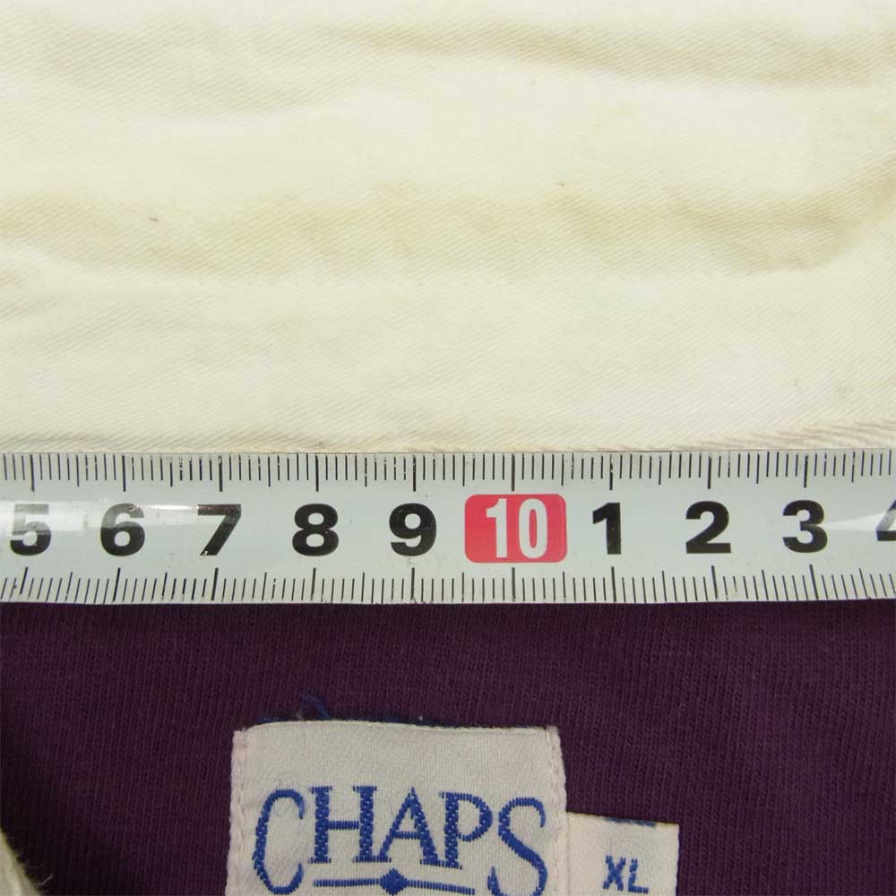 チャップス ラルフローレン ヴィンテージ 90s 長袖 ラガー シャツ ラグビー シャツ マルチカラー系 XL【中古】