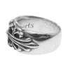CHROME HEARTS クロムハーツ（原本有） Floral Cross Ring フローラルクロスリング シルバー系【中古】