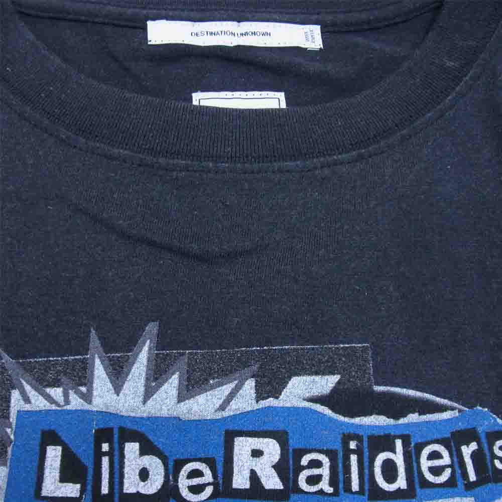 リベレイダース DESTINATION UNKNOWN プリント 半袖 Tシャツ チャコール系 XL【中古】