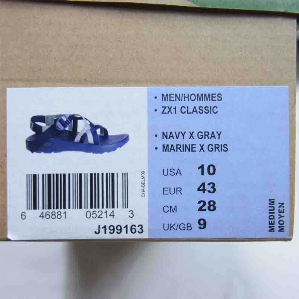 WHITE MOUNTAINEERING ホワイトマウンテニアリング × Chaco チャコ J199163 サンダル ネイビー系 グレー系 US10【中古】