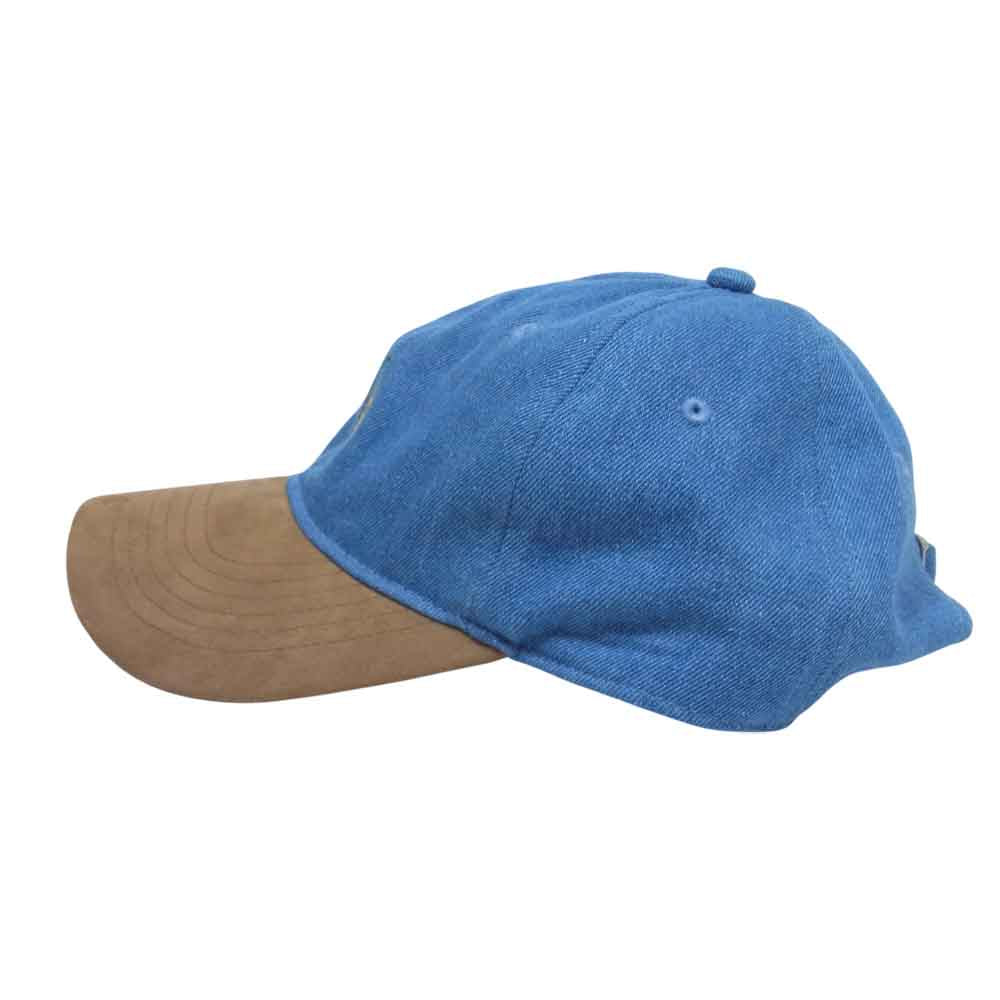 ブラックアイパッチ 21AW B EMBLEM DENIM CAP デニム 刺繍 キャップ インディゴブルー系【美品】【中古】