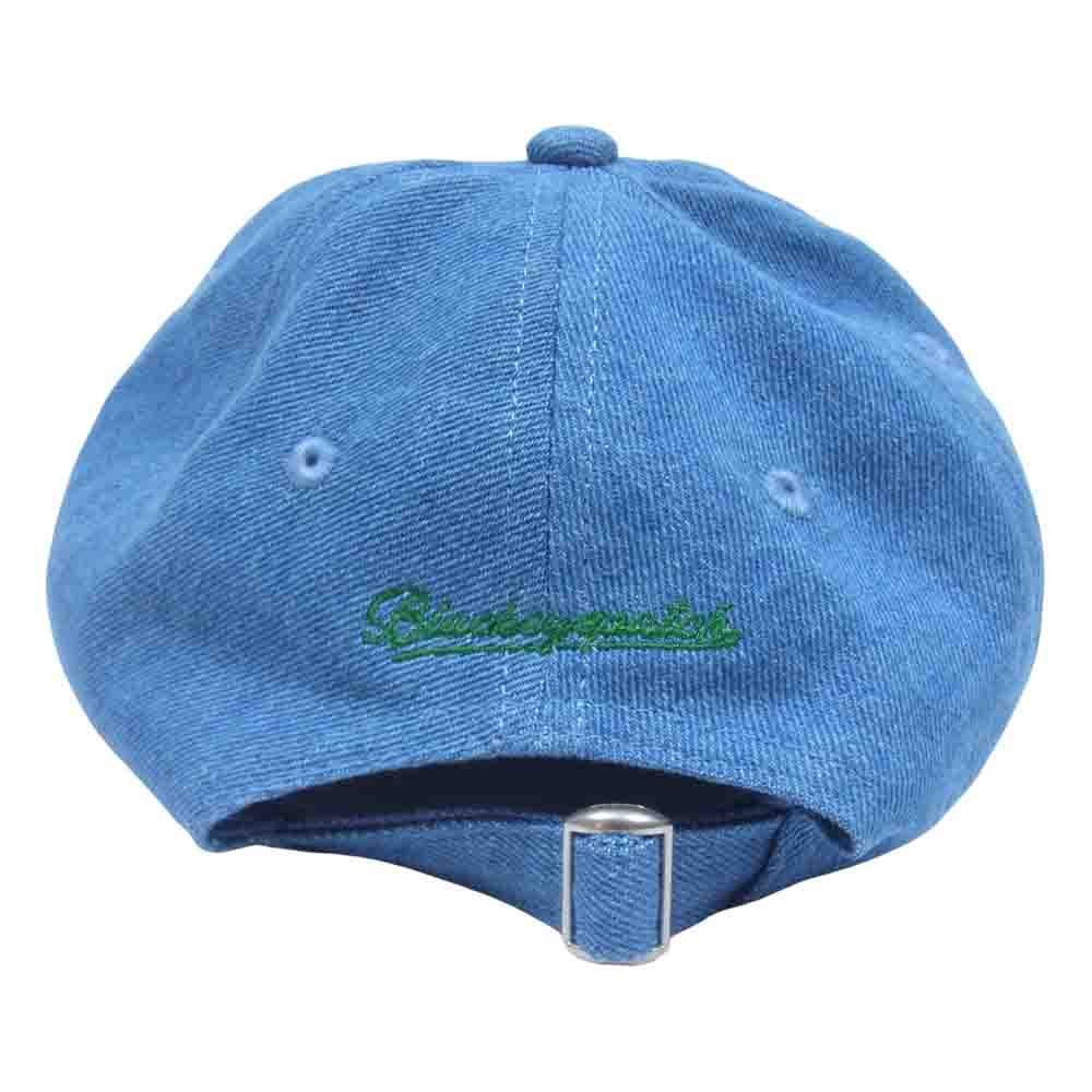 ブラックアイパッチ 21AW B EMBLEM DENIM CAP デニム 刺繍 キャップ インディゴブルー系【美品】【中古】