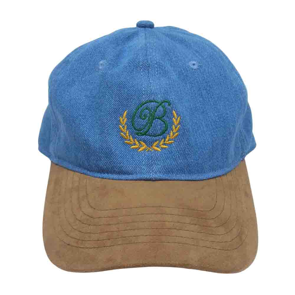 ブラックアイパッチ 21AW B EMBLEM DENIM CAP デニム 刺繍 キャップ インディゴブルー系【美品】【中古】
