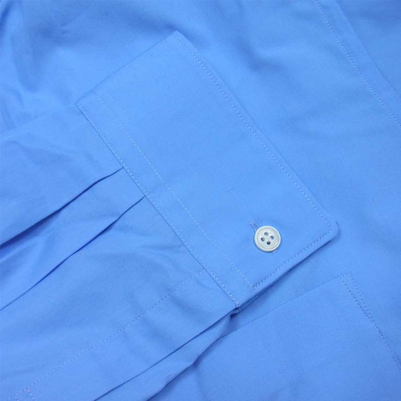 COMME des GARCONS コムデギャルソン 22SS FZ-B011-PER-6 SHIRT FOREVER Wide Classic Plain Cotton Long Sleeve Shirt ワイド クラシック 長袖シャツ ライトブルー系 XL【極上美品】【中古】