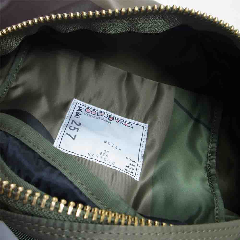 Sacai サカイ 21AW 21-0257S × Kaws Bum bag カウズ バムバッグ ウエストバッグ ボディバッグ 迷彩 カモ モスグリーン系【極上美品】【中古】