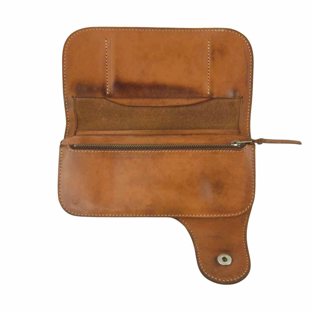 REDMOON レッドムーン PAILOT RIUER パイロット リバー コンチョ ロング ウォレット 長財布 ブラウン系【中古】