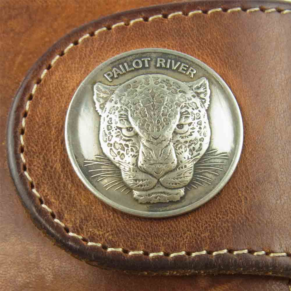 REDMOON レッドムーン PAILOT RIUER パイロット リバー コンチョ ロング ウォレット 長財布 ブラウン系【中古】