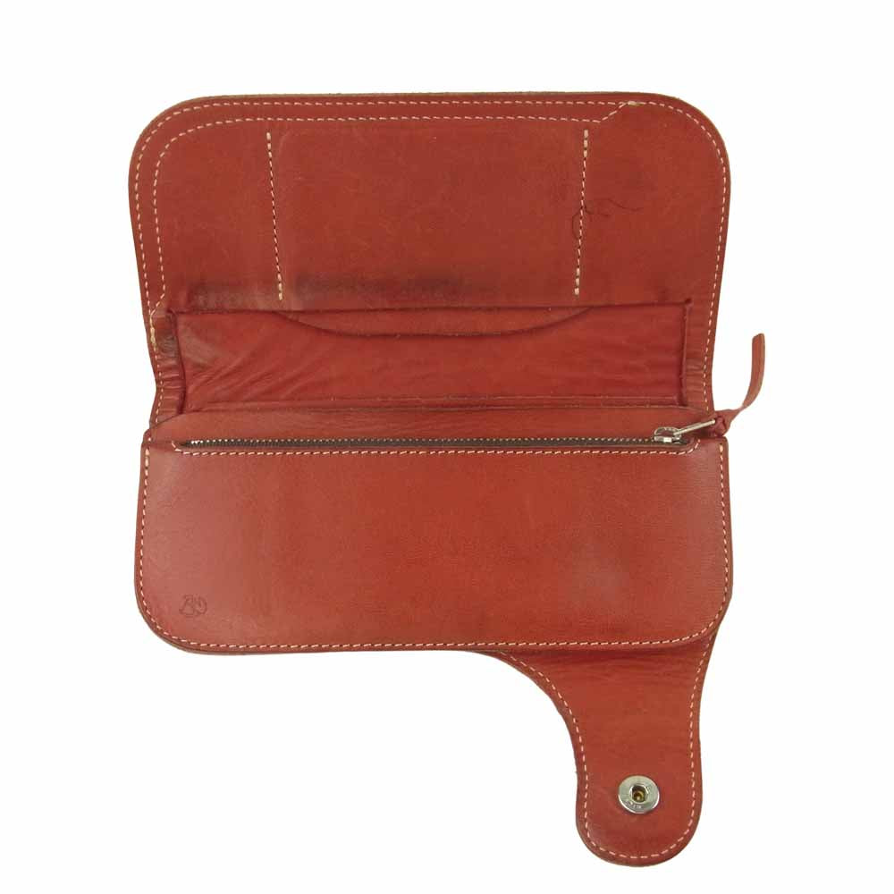 REDMOON レッドムーン コンチョ ロング ウォレット 長財布 レッド系【中古】