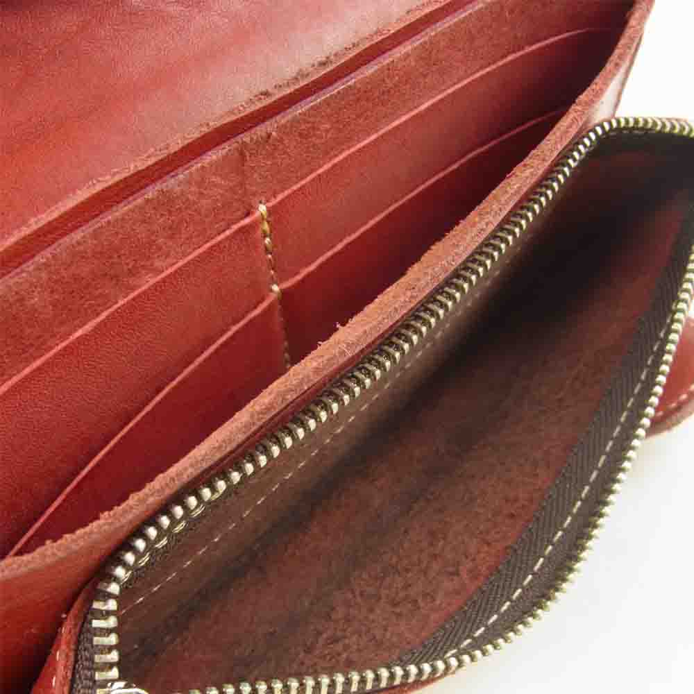 REDMOON レッドムーン コンチョ ロング ウォレット 長財布 レッド系