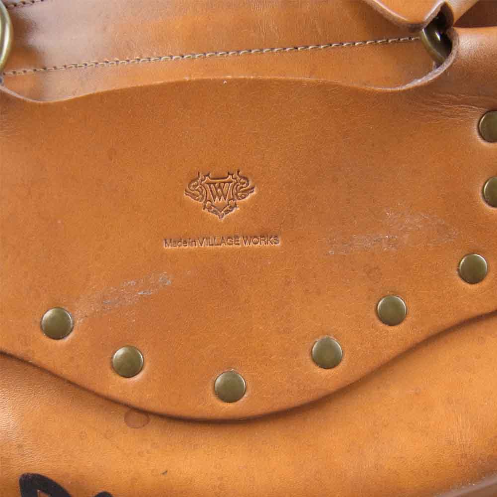 REDMOON レッドムーン PAILOTRIVER パイロット リバー 焼印 レザー トート バッグ ブラウン系【中古】