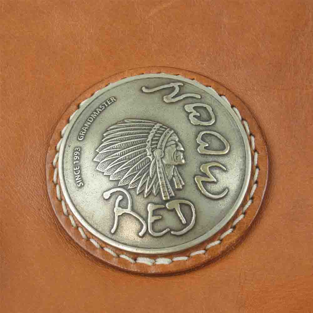 REDMOON レッドムーン PAILOTRIVER パイロット リバー メガ コンチョ ショルダー バッグ ブラウン系【中古】