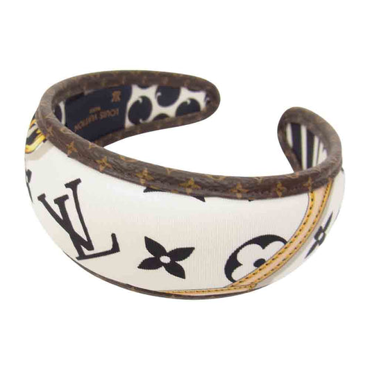 LOUIS VUITTON ルイ・ヴィトン M77394 ヘッドバンド ヘアバンド ブラック系【中古】