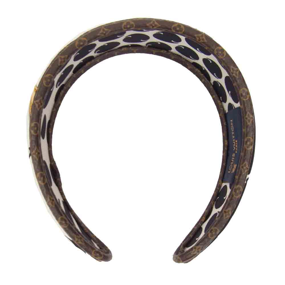 LOUIS VUITTON ルイ・ヴィトン M77394 ヘッドバンド ヘアバンド ブラック系【中古】