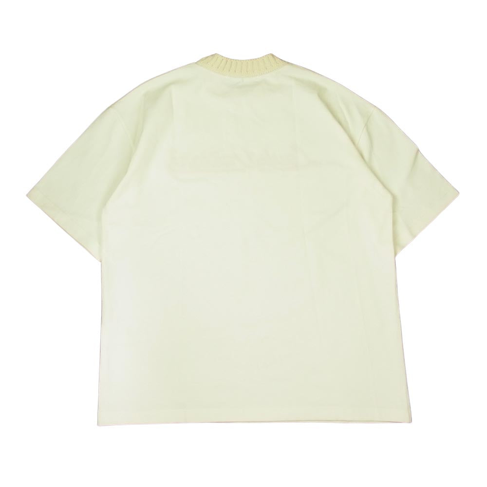 LOUIS VUITTON ルイ・ヴィトン 1A9GMP 国内正規品 NIGO ニゴー ロゴ刺繍 モックネック Tシャツ サイズL ホワイト系 L【美品】【中古】