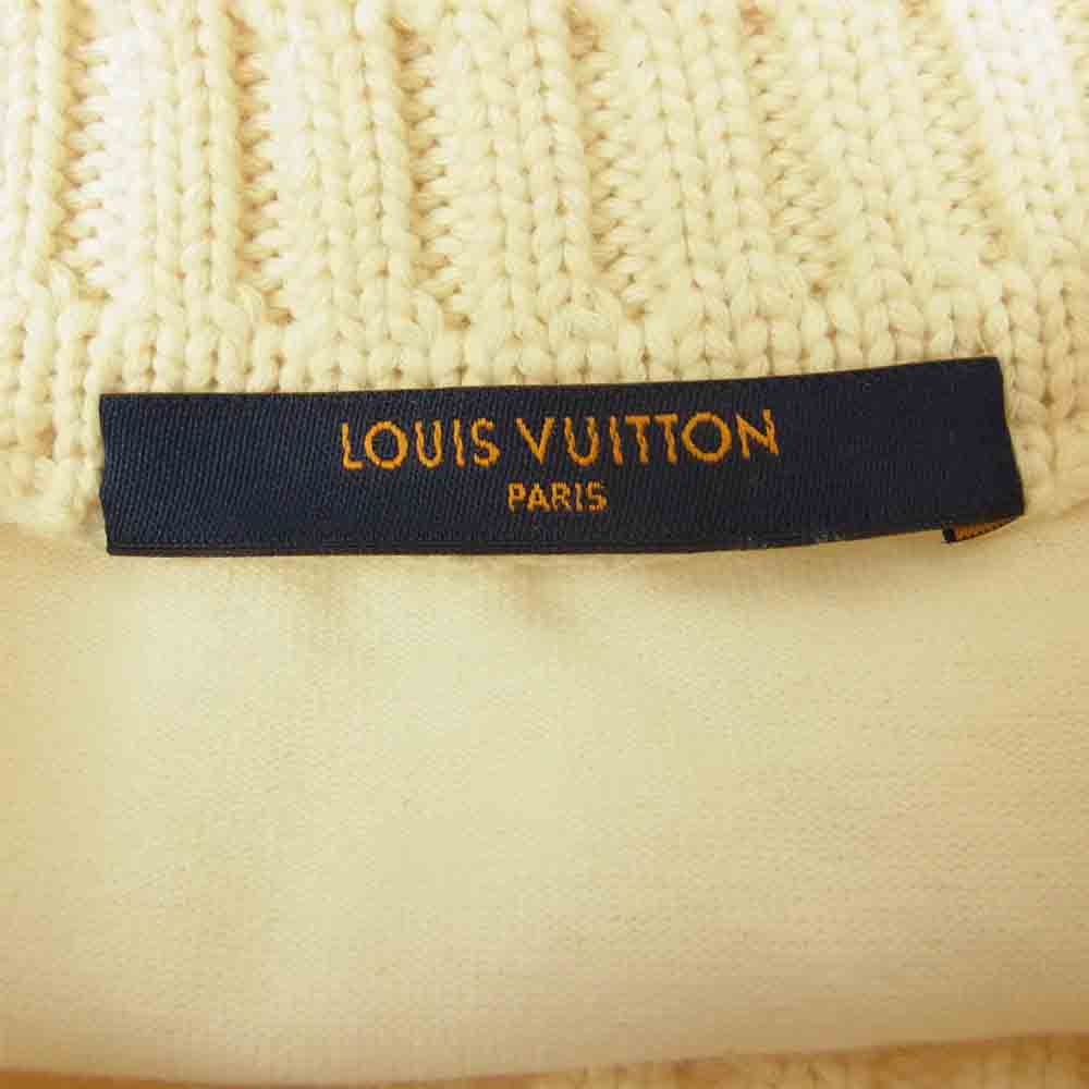 LOUIS VUITTON ルイ・ヴィトン 1A9GMP 国内正規品 NIGO ニゴー ロゴ刺繍 モックネック Tシャツ サイズL ホワイト系 L【美品】【中古】