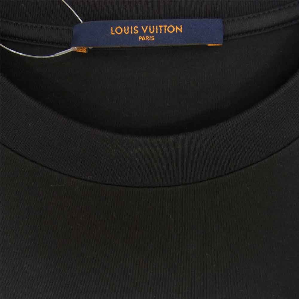 LOUIS VUITTON ルイ・ヴィトン 21SS 1A8HM9 国内正規品 2054 シグネチャー Tシャツ ブラック系 L【中古】