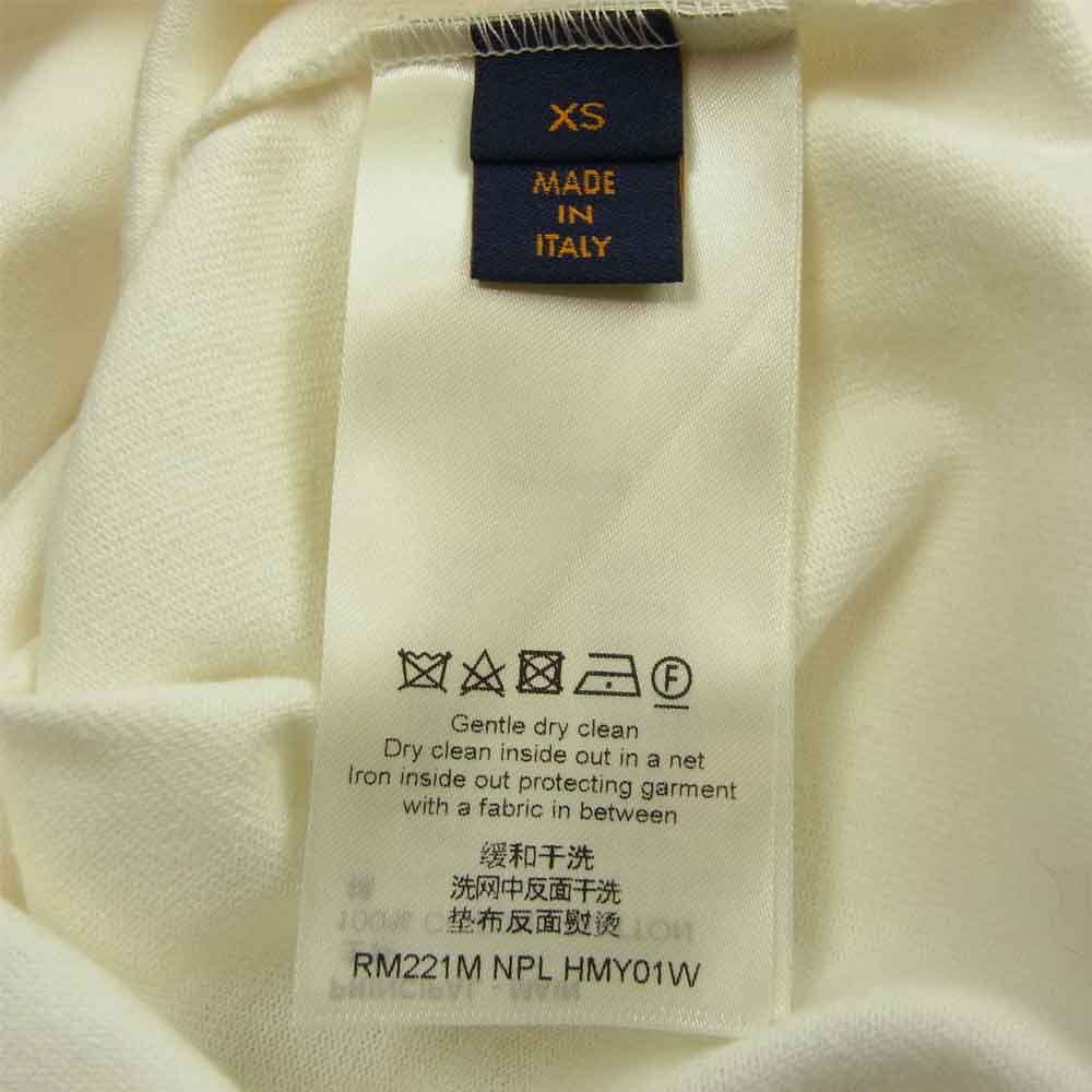 LOUIS VUITTON ルイ・ヴィトン 1A9GMM 国内正規品 NIGO ニゴー ロゴ刺繍 モックネック Tシャツ サイズXS ホワイト系 XS【中古】