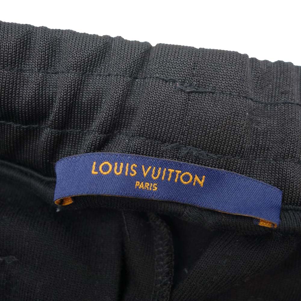 LOUIS VUITTON ルイ・ヴィトン 1A978O 国内正規品 LV フラワーバンド トラックパンツ ブラック系 L【中古】