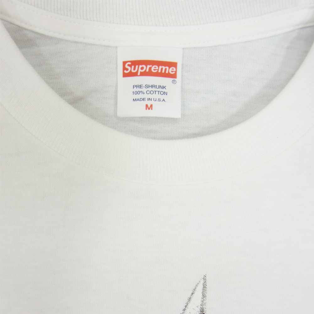 Supreme シュプリーム 19SS Shears Tee シザーズ ハサミ プリント Tシャツ 半袖 ホワイト系 S【極上美品】【中古】
