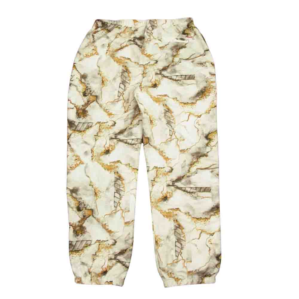 Supreme シュプリーム 20AW Marble Track Pant ナイロン トラック パンツ ホワイト系 S【中古】