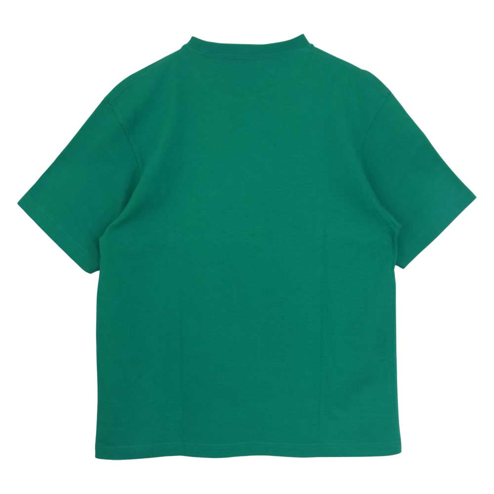 BALENCIAGA バレンシアガ 20SS 594579 PARIS ロゴ 刺繍 Tシャツ 半袖 グリーン系 XS【中古】