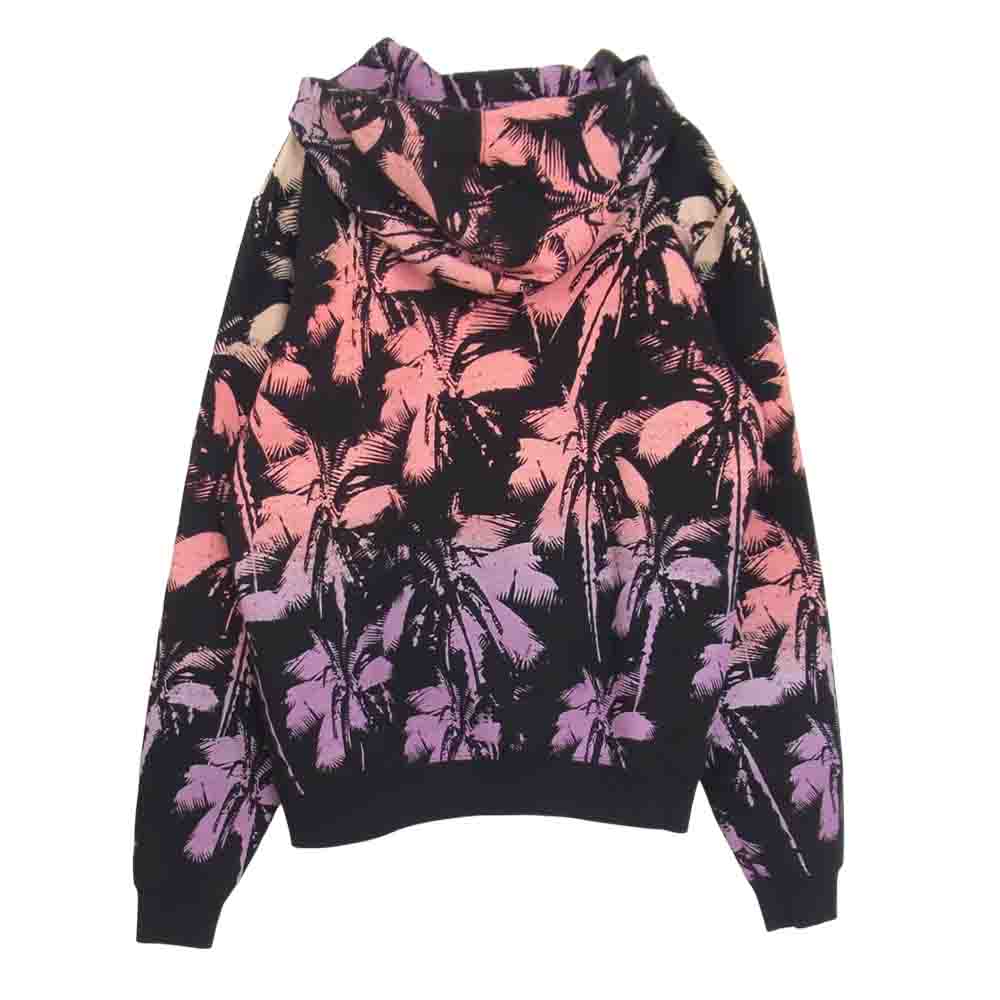 SAINT LAURENT サンローラン 20SS 603300 パームツリー プリント フーディー パーカー ブラック系 M【中古】