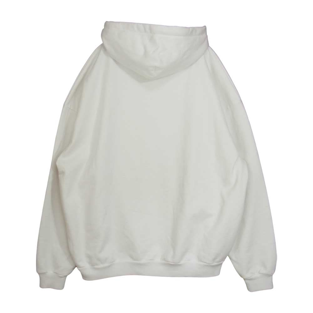 BALENCIAGA バレンシアガ 501656 MODE BBロゴ プリント フーディー パーカー  ホワイト系 S【中古】