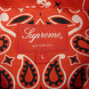 Supreme シュプリーム 21SS Bandana Silk S/S Shirt バンダナ シルク シャツ レッド系 L【中古】