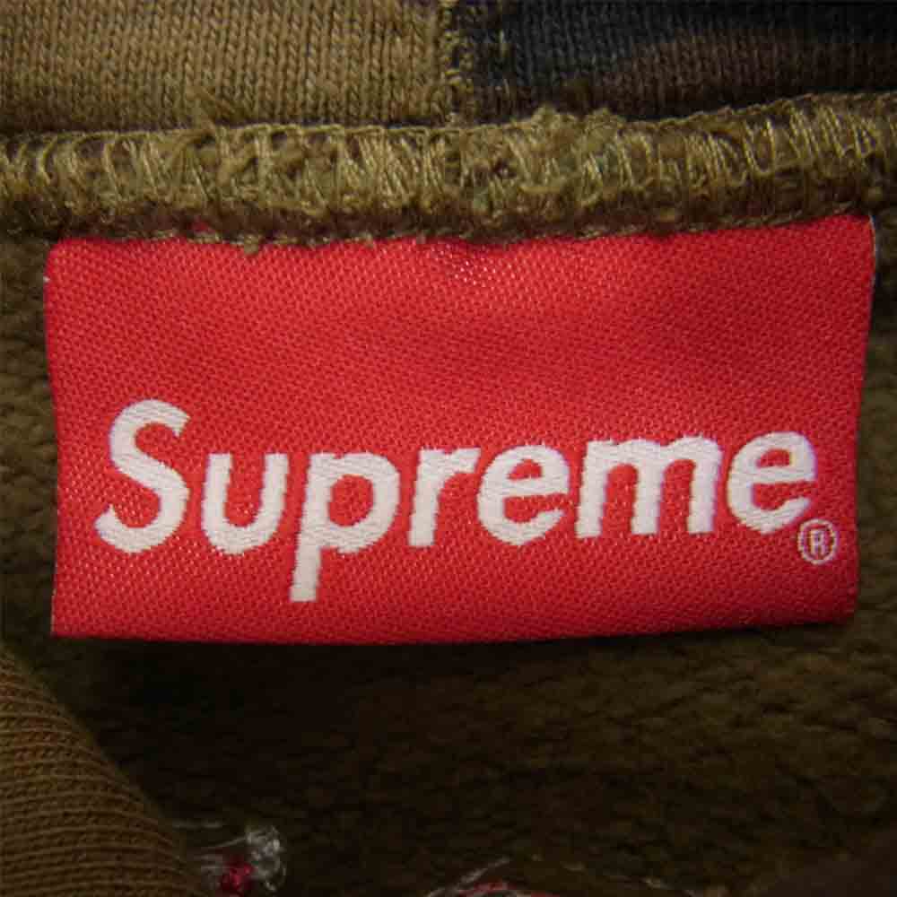 Supreme シュプリーム 21AW Multi Logo Hooded Sweatshirt マルチ ロゴ スウェット シャツ パーカー カーキ系 XL【中古】