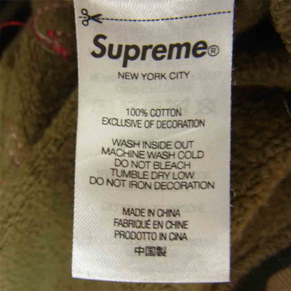 Supreme シュプリーム 21AW Multi Logo Hooded Sweatshirt マルチ ロゴ スウェット シャツ パーカー カーキ系 XL【中古】