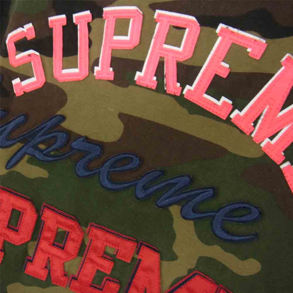 Supreme シュプリーム 21AW Multi Logo Hooded Sweatshirt マルチ ロゴ スウェット シャツ パーカー カーキ系 XL【中古】