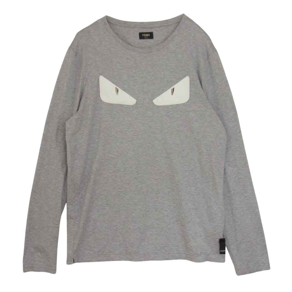 FENDI フェンディ 国内正規品 バグズ モンスター 長袖 Tシャツ グレー系 52【中古】
