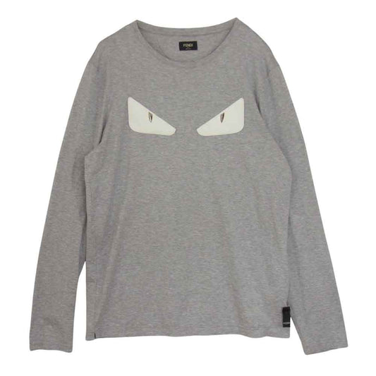 FENDI フェンディ 国内正規品 バグズ モンスター 長袖 Tシャツ グレー系 52【中古】
