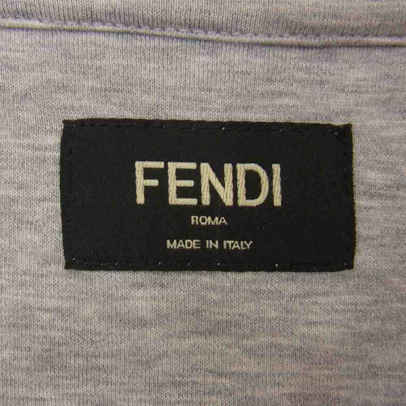 FENDI フェンディ 国内正規品 バグズ モンスター 長袖 Tシャツ グレー系 52【中古】