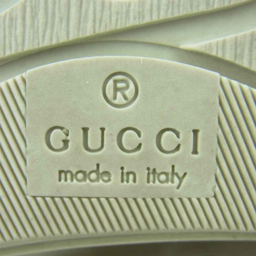 GUCCI グッチ 426188 GG キャンバス ハイカット スニーカー イタリア製 オフホワイト系 8【中古】