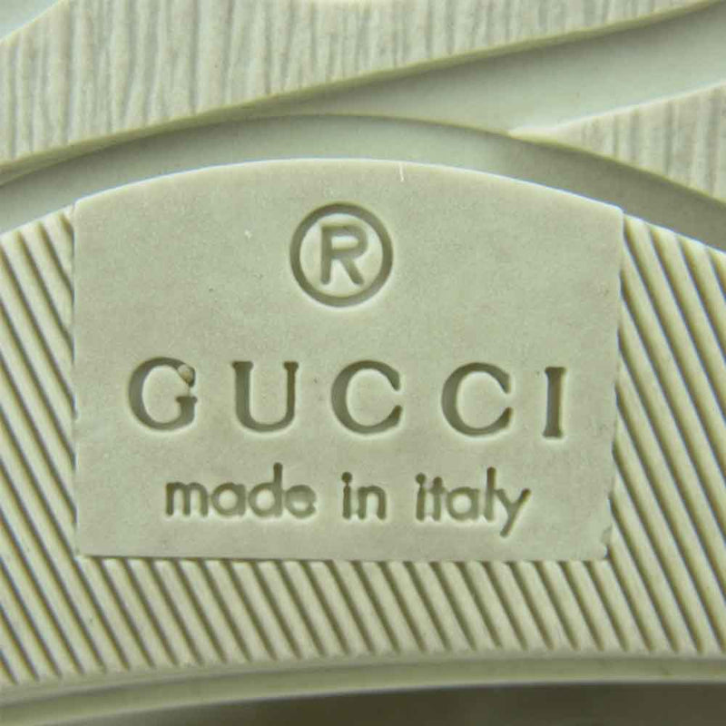 GUCCI グッチ 426188 GG キャンバス ハイカット スニーカー イタリア製 オフホワイト系 8【中古】