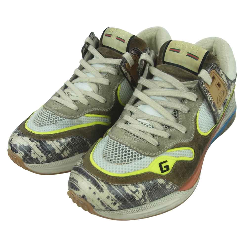 GUCCI グッチ ULTRAPACE ウルトラペース ダッド スニーカー イタリア製 ブラウン系 8【中古】