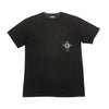 CHROME HEARTS クロムハーツ（原本無） NEW YORK スクロールラベル バックプリント ポケット付き 半袖Ｔシャツ ブラック ブラック系 S【中古】
