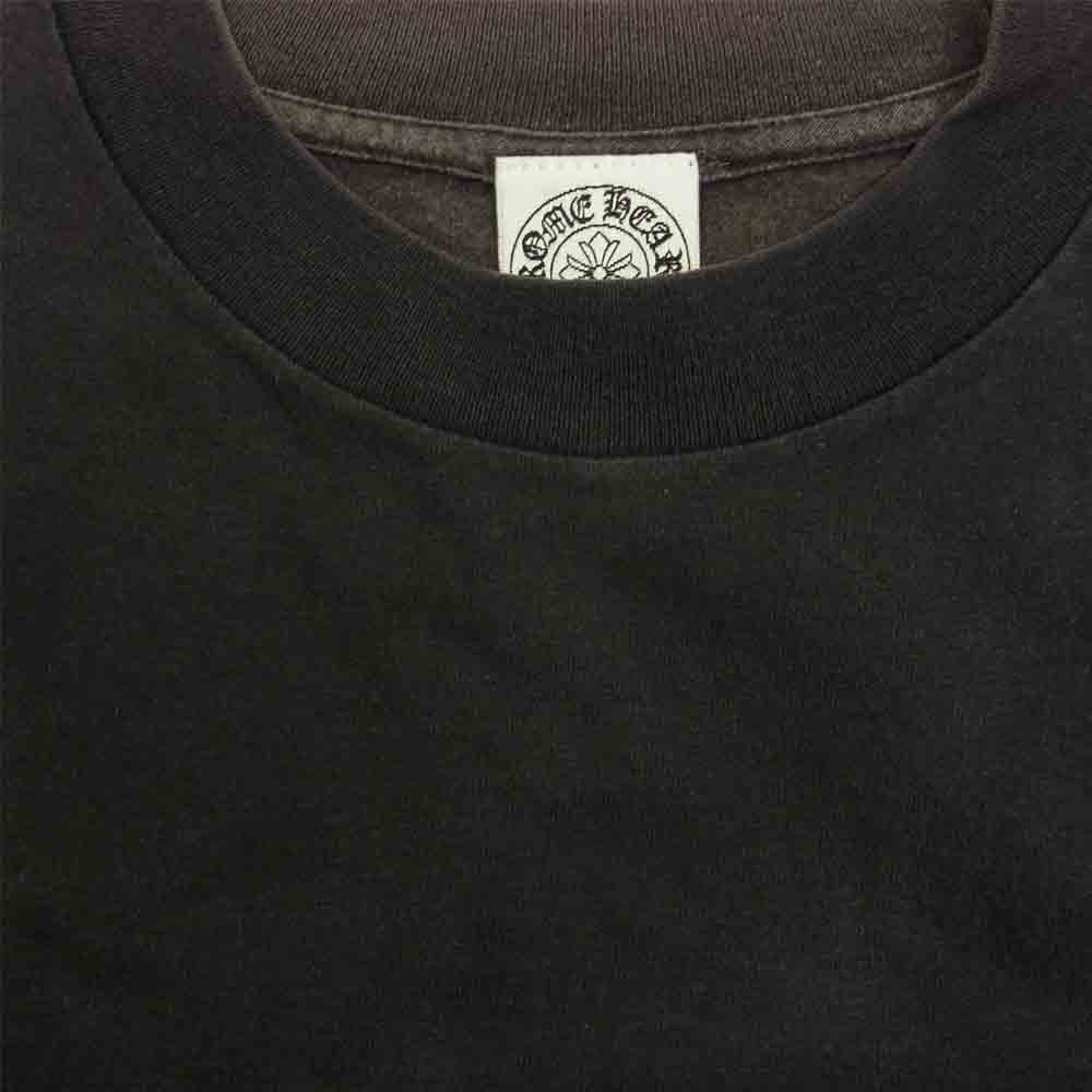 CHROME HEARTS クロムハーツ（原本無） NEW YORK スクロールラベル バックプリント ポケット付き 半袖Ｔシャツ ブラック ブラック系 S【中古】