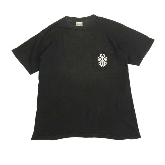 CHROME HEARTS クロムハーツ（原本無） ダガー ホースシュー プリント ポケット付き 半袖Ｔシャツ ブラック ブラック系 M【中古】