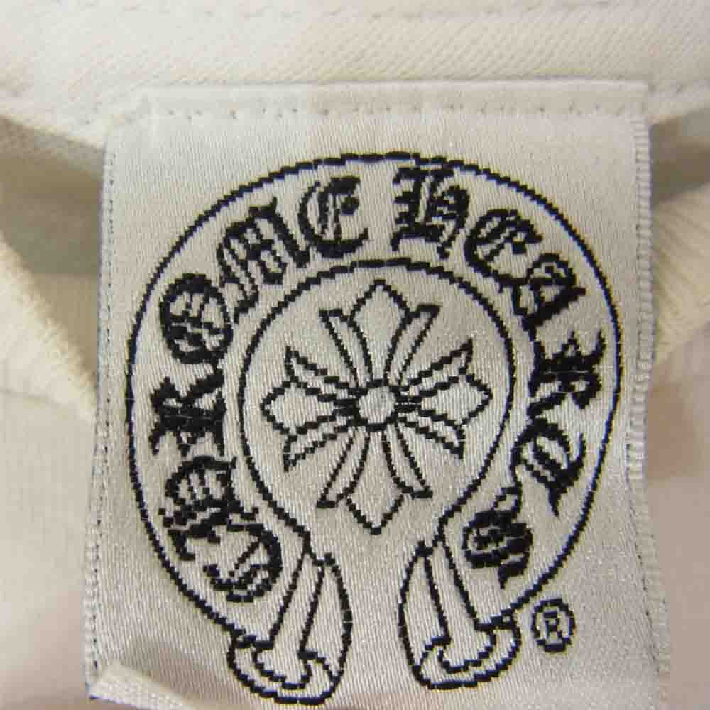 CHROME HEARTS クロムハーツ（原本無） ダガーバックプリント ポケット付き 長袖Ｔシャツ ブラック ホワイト系 M【中古】