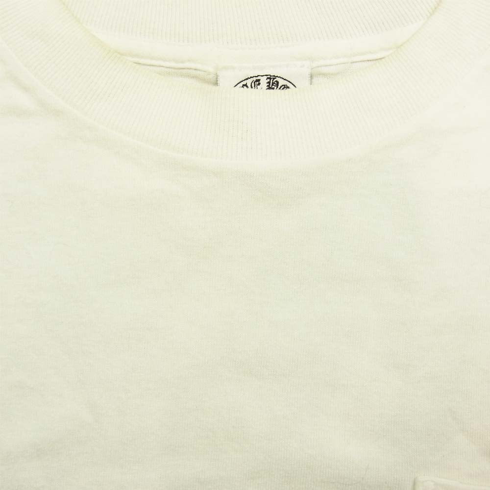 CHROME HEARTS クロムハーツ（原本無） セメタリークロス バックプリント ポケット付き 半袖Ｔシャツ ホワイト ホワイト系 S【中古】