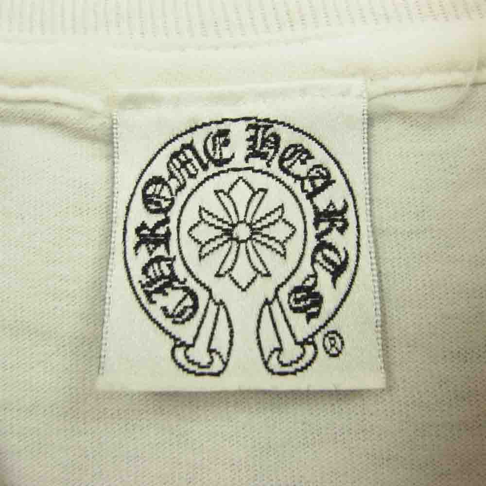 CHROME HEARTS クロムハーツ（原本無） セメタリークロス バックプリント ポケット付き 半袖Ｔシャツ ホワイト ホワイト系 S【中古】